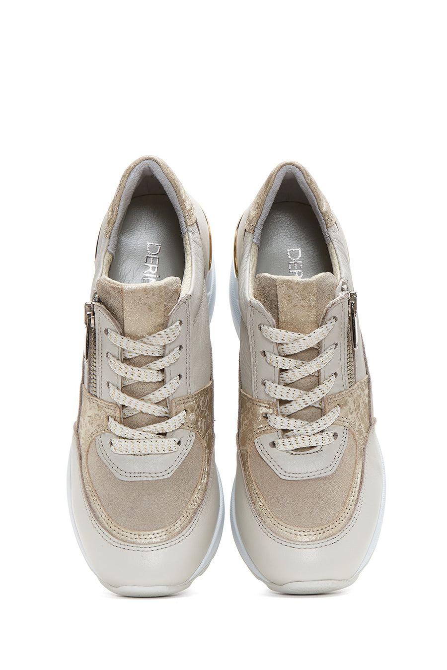 Women's Leather High Sole Sneaker
