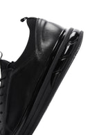 Men's Black Leather Sneaker | Derimod