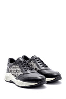 Men's Patterned Leather Sneaker | Derimod