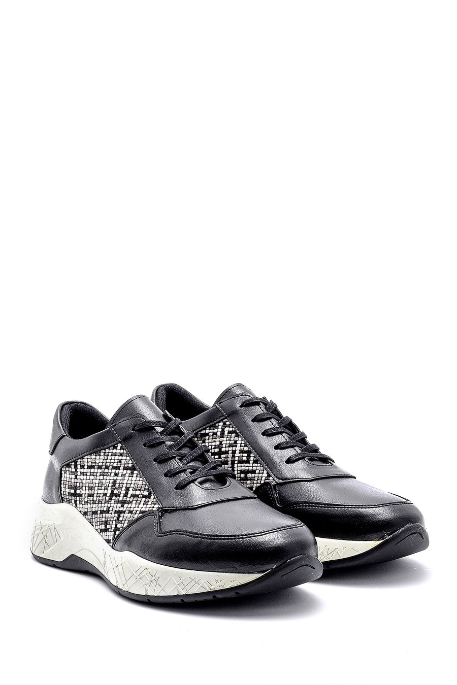 Men's Patterned Leather Sneaker
