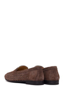 Woman Dark Mink Suede Loafer | Derimod