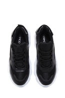 Women's Black Thick Soled Sneaker | Derimod