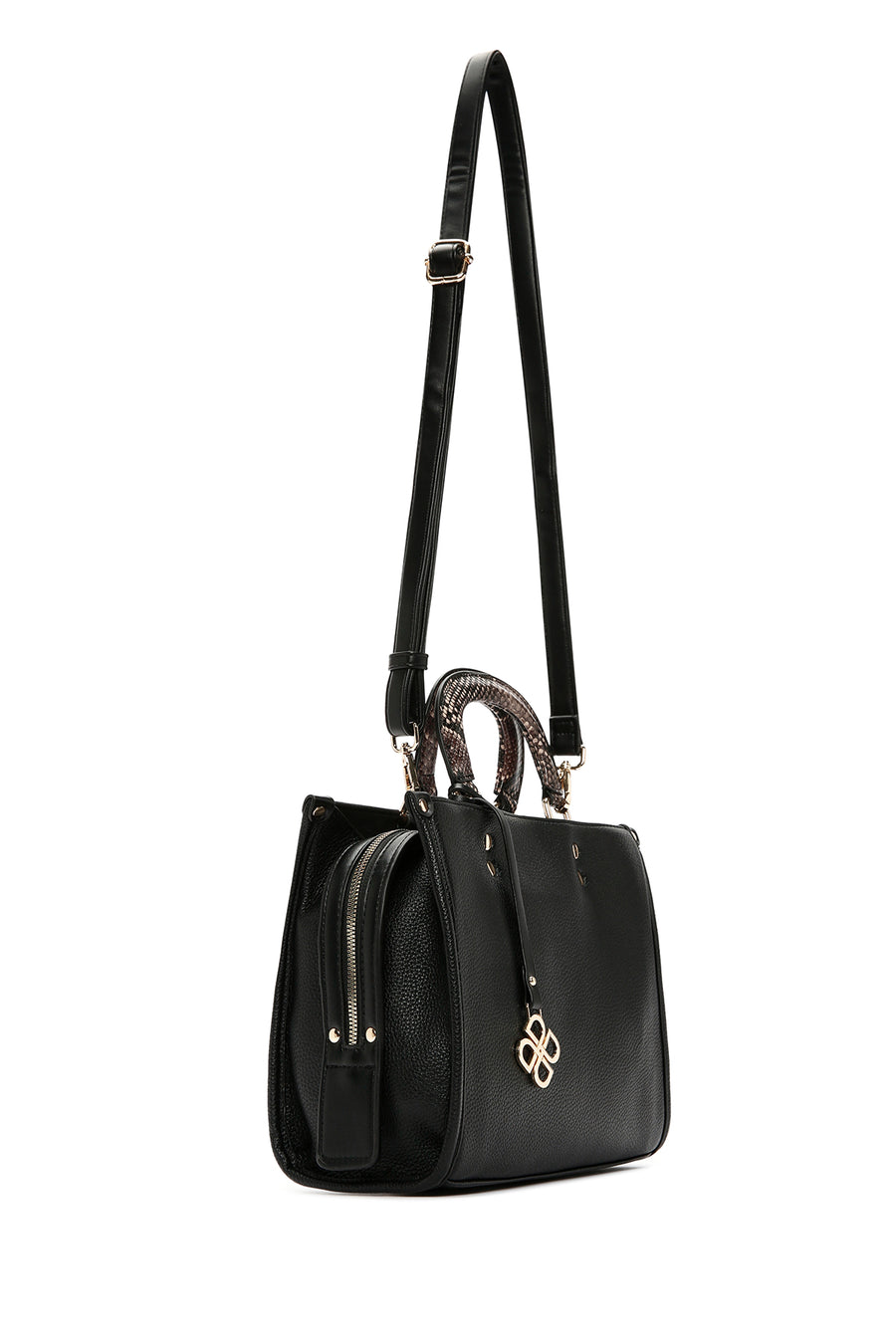 Women's Black Long Strap Shoulder Bag