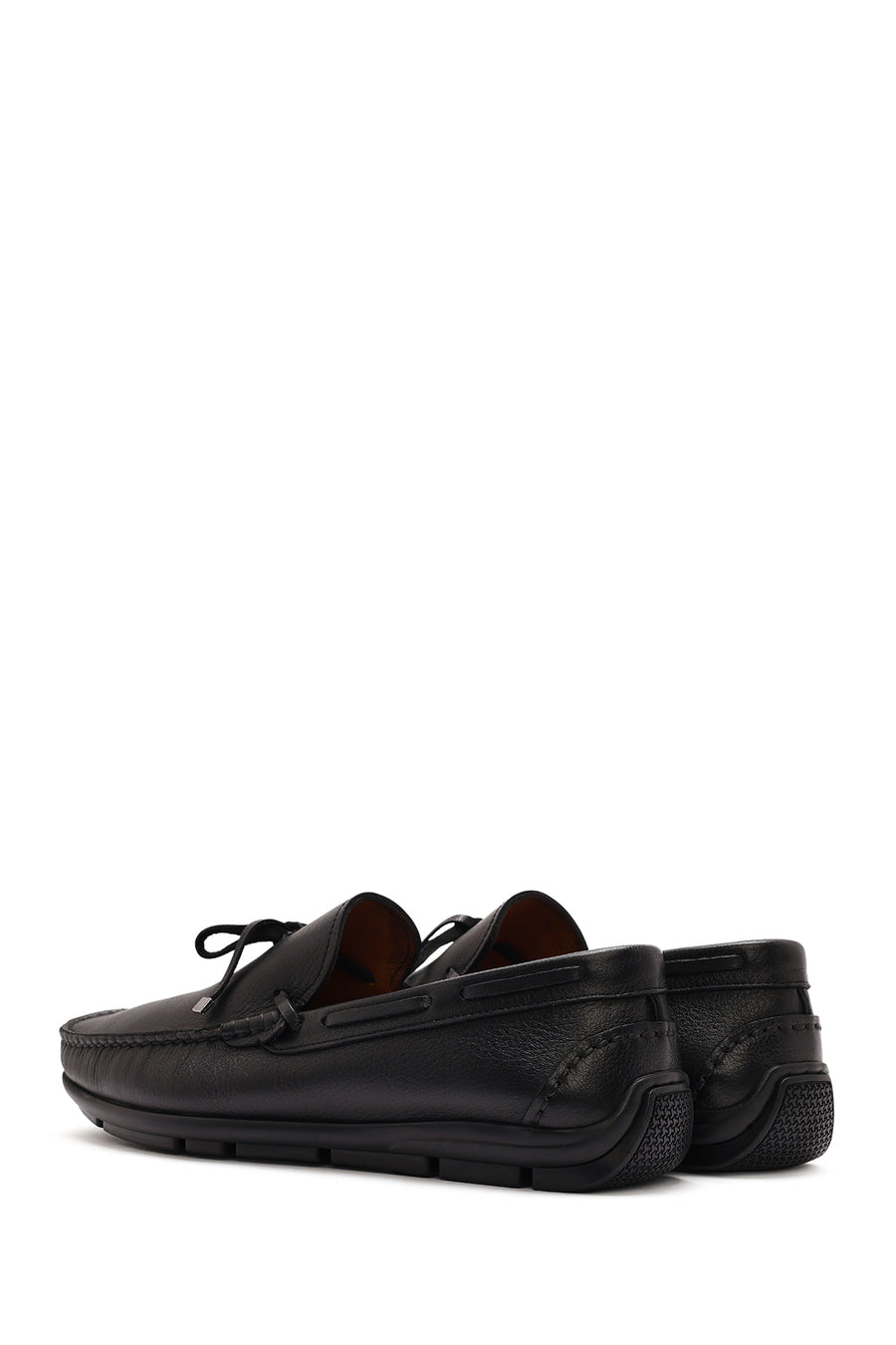 Men's Black Tasseled Leather Loafer