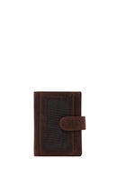 Male Brown Leather Card Holder | Derimod
