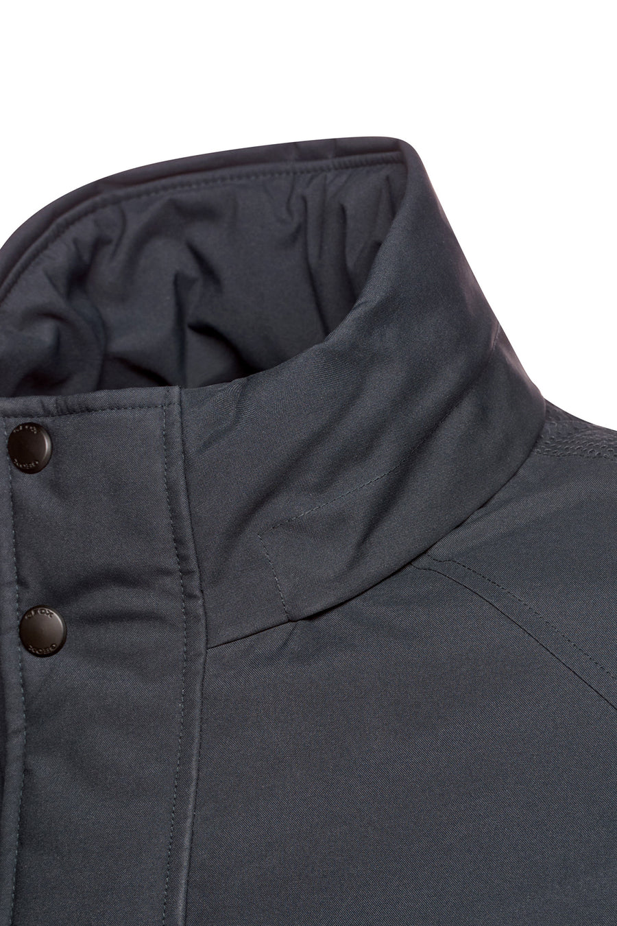 Geox Men's Navy Blue Andalo Long Leather Coat