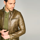 Derek Men's Leather Jacket | Derimod