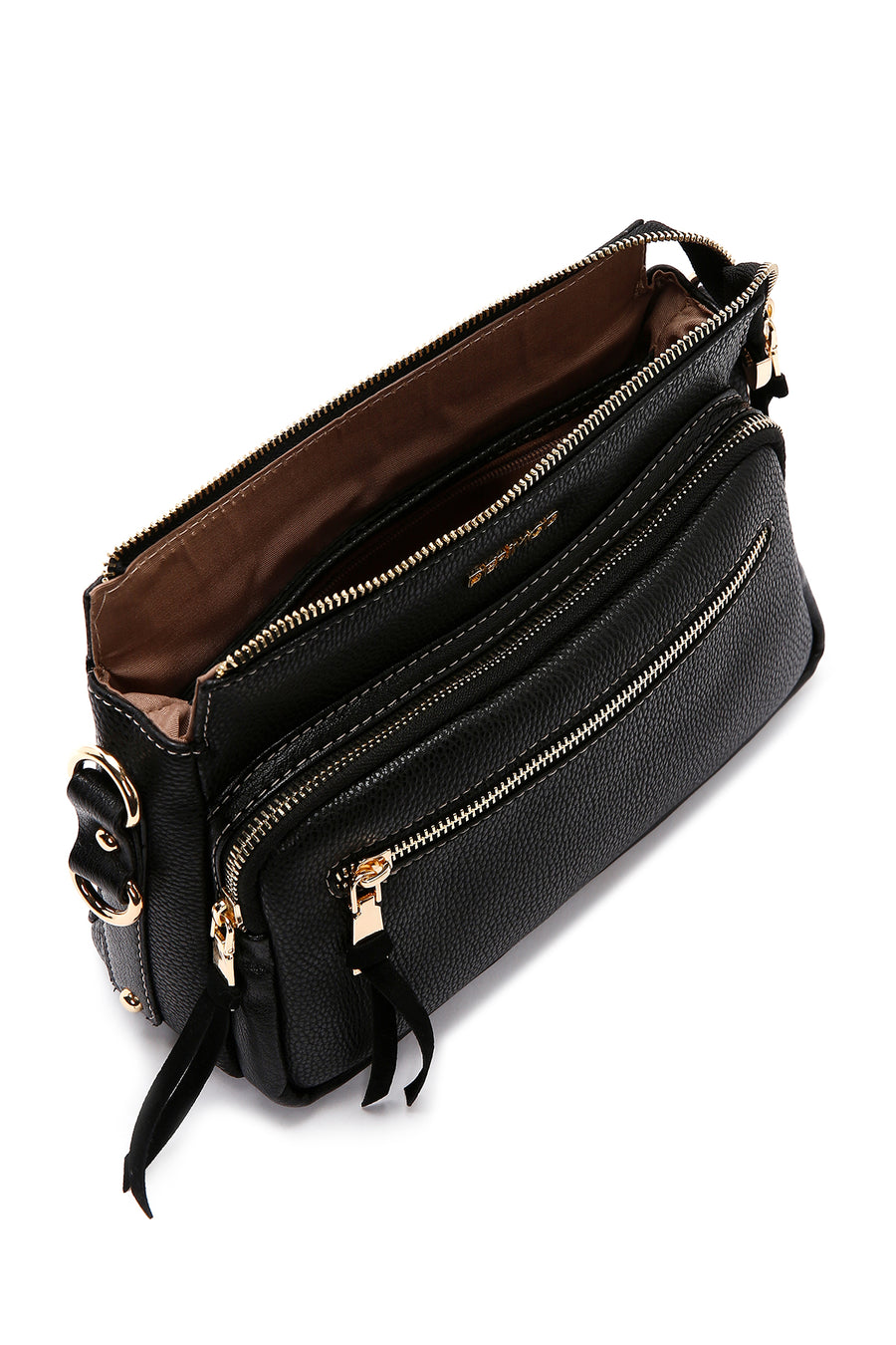 Women's Black Long Strap Shoulder Bag