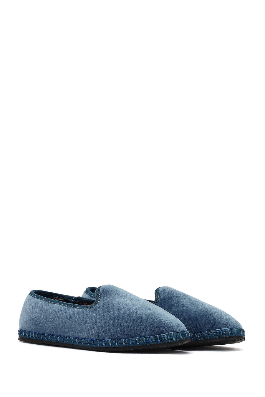 Kadın Mavi Kumaş Loafer