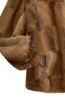 Altabadia Kadın Camel Oversize Teddy Mont | Derimod