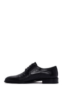 Men's Black Laced Leather Classic Shoes | Derimod