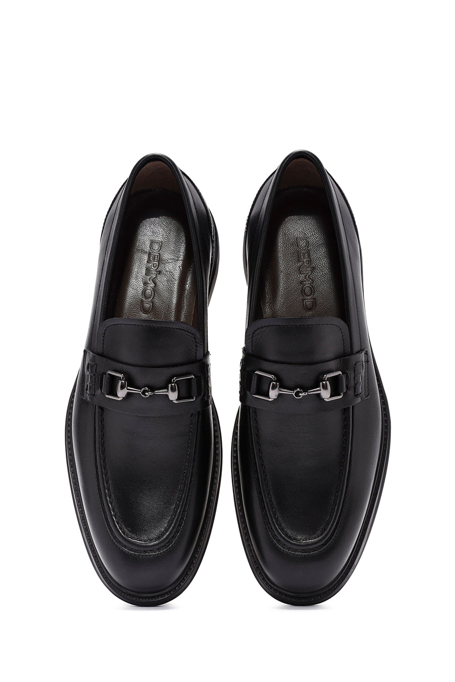 Men's Black Leather Casual Loafer