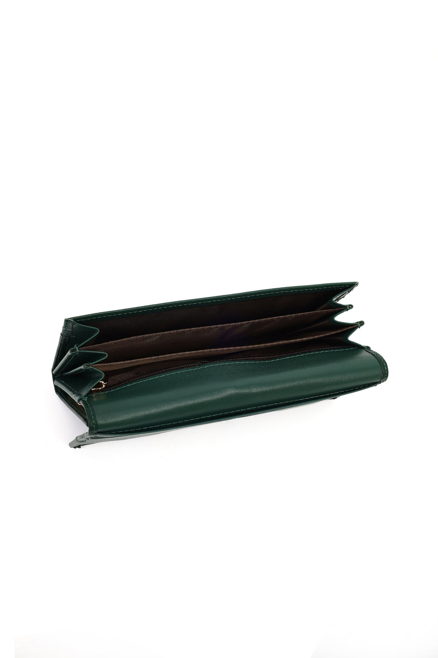 Women's Green Crocodile Patterned Wallet