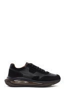 Men's Black Thick Sole Lace Up Leather Sneaker | Derimod