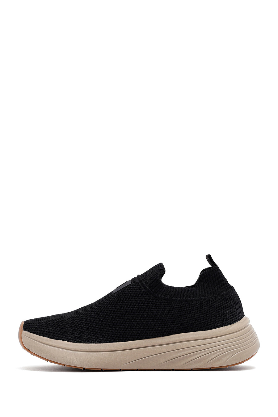 Derimod Zero Men's Black Thick Soled Fabric Sneaker