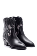 Women's Suede Leather Cowboy Boots | Derimod