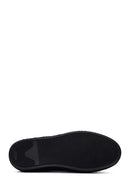 Male Black Lace-Up Thick-Soled Suede Espadrilles | Derimod