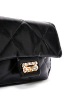 Women's Black Long Strap Quilted Shoulder Bag | Derimod