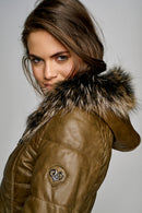 St Moritz Women's Leather Jacket | Derimod