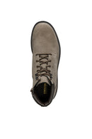 Geox Men's Mink Spherica Ec1d Lace-Up Suede Leather Combat Boots | Derimod