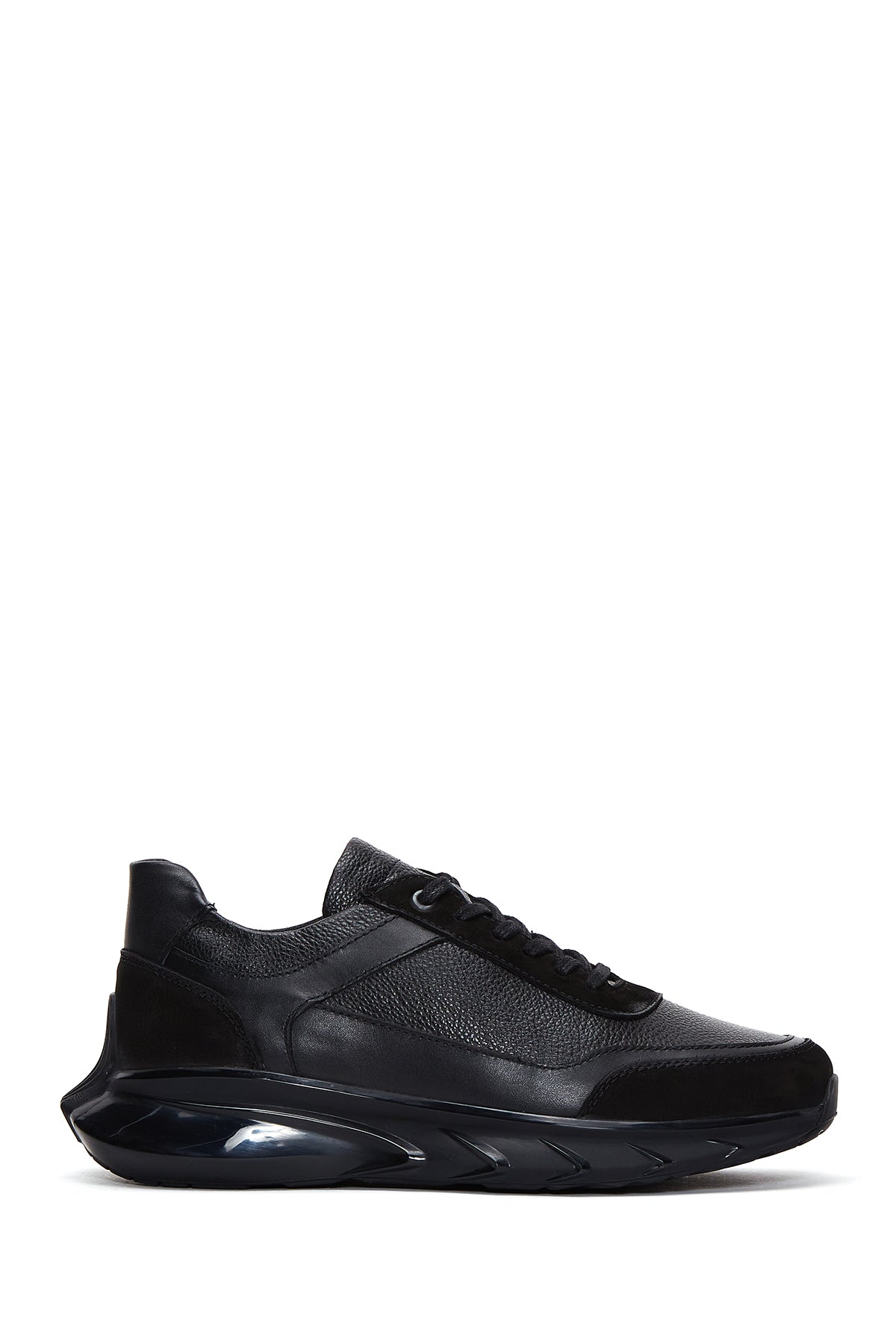 Men's Black Leather Sneaker 23WFD693614 | Derimod