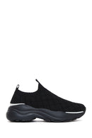 Women's Black Thick Soled Sneaker | Derimod