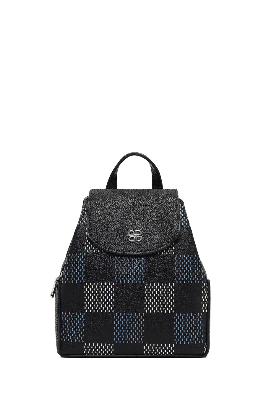Women's Black Printed Backpack