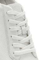 Erkek Beyaz Bağcıklı Deri Sneaker | Derimod