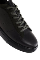 Men's Green Leather Sneaker | Derimod