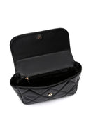 Women's Black Long Chain Strap Quilted Shoulder Bag | Derimod