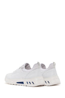 Men's White Lace-up Leather Sneaker | Derimod