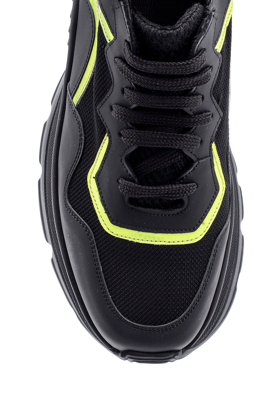 Men's High-Sole Leather Sneaker