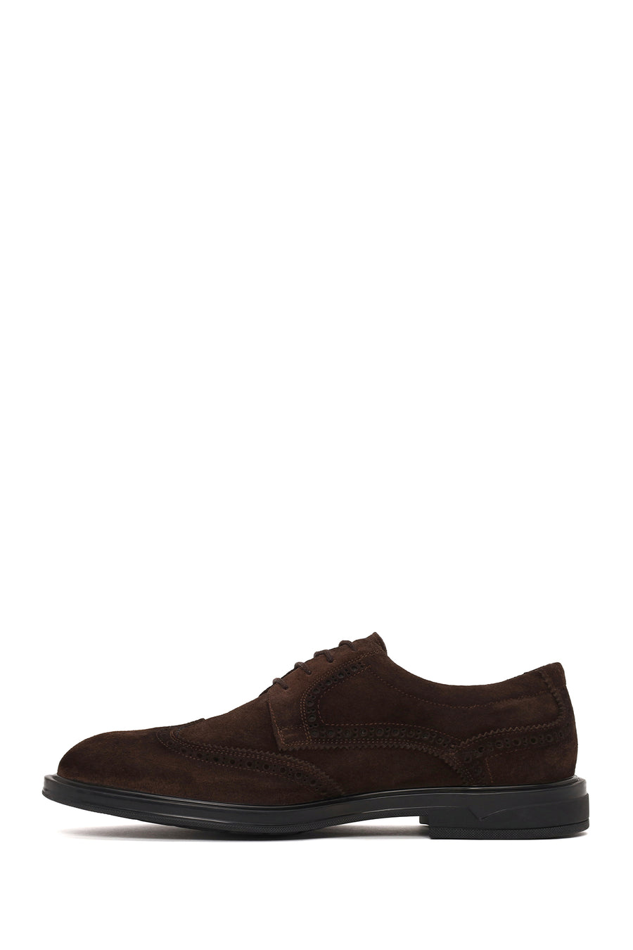 Male Brown Lace-Up Suede Casual Shoes