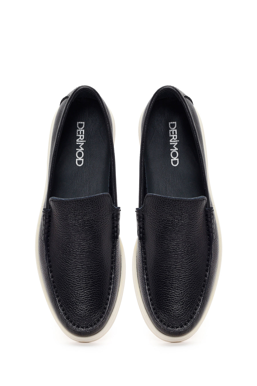 Erkek Siyah Deri Casual Loafer