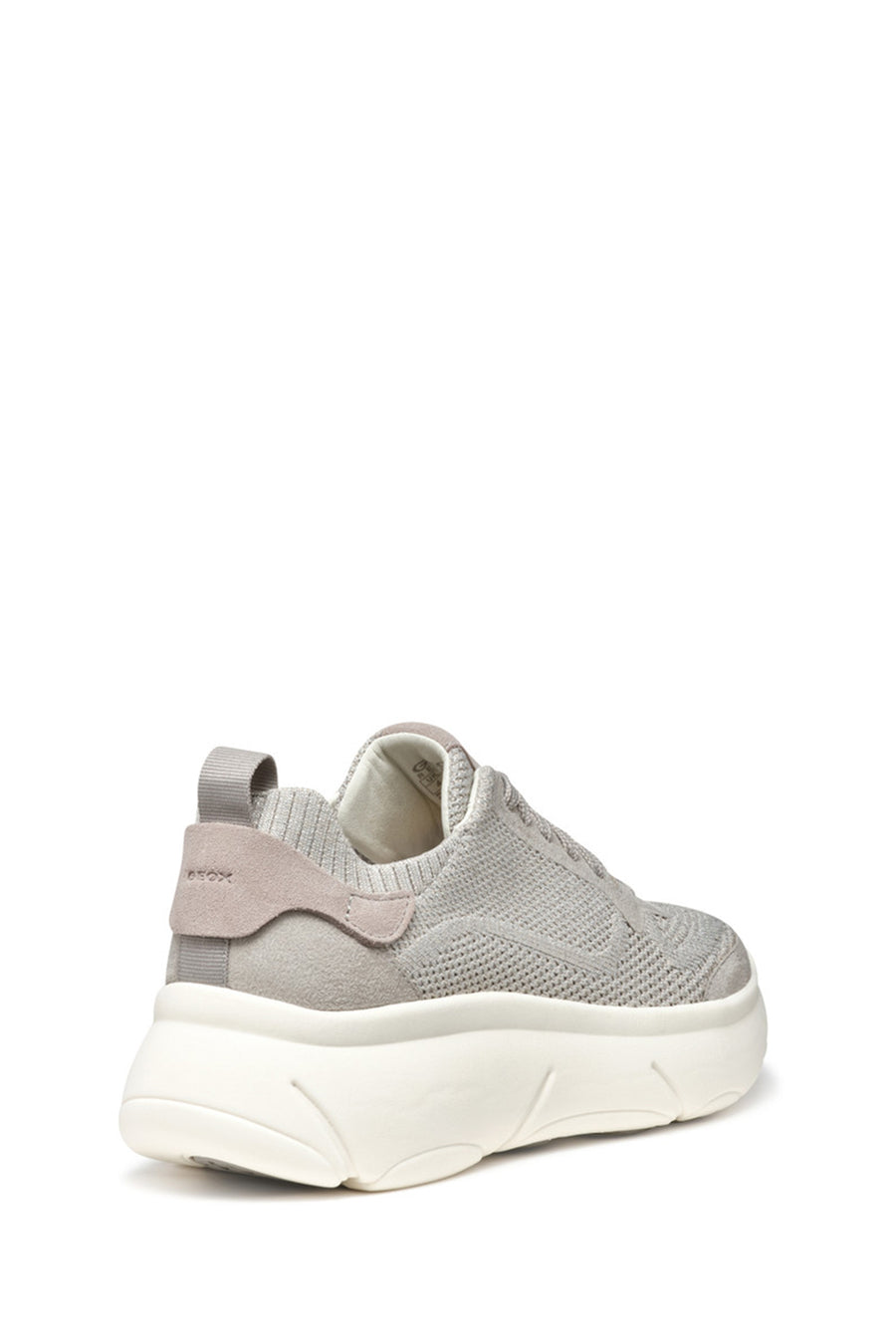 Geox Women's Grey D Nebula 2.0 XA - Knit.Tex + Water Laced Fabric Sneaker