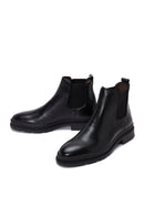 Men's Black Leather Chelsea Boots | Derimod