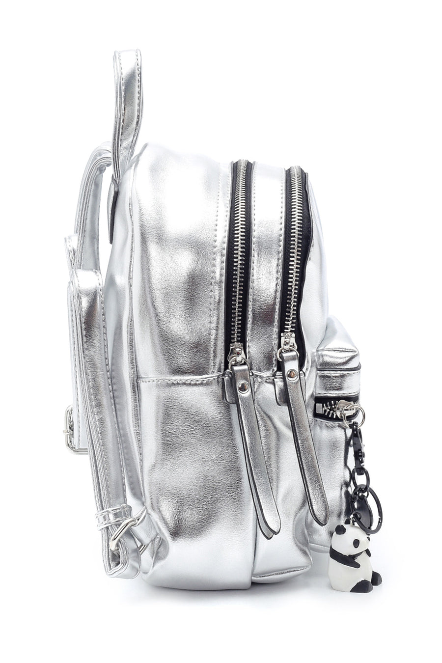 Women's Backpack with Metallic Accessory Detail