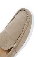 Men's Beige Nubuck Leather Loafer | Derimod