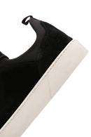 Derimod Fly Men's Black Lace-up Suede Leather Sneaker | Derimod