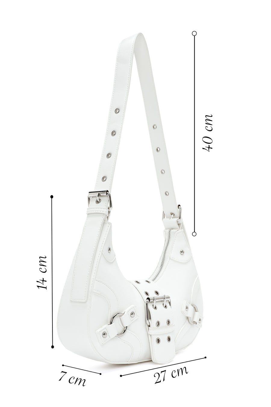 Women's White Shoulder Bag