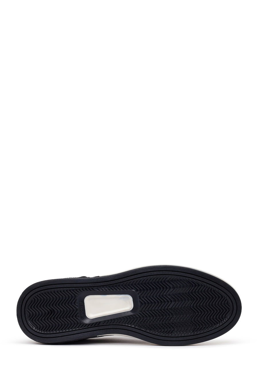 Male Black Lace-Up Leather Sneaker