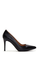 Women's Black Leather Stiletto | Derimod