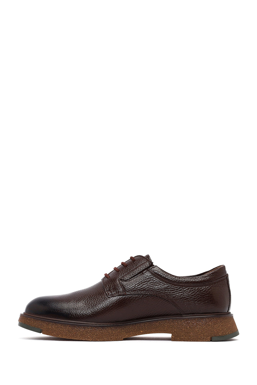 Male Brown Lace-up Leather Casual Shoes