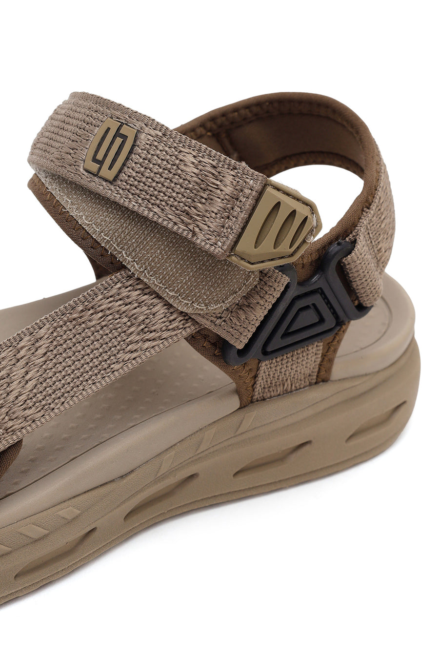 Derimod Zero Male Beige Strapped Fabric Sandals