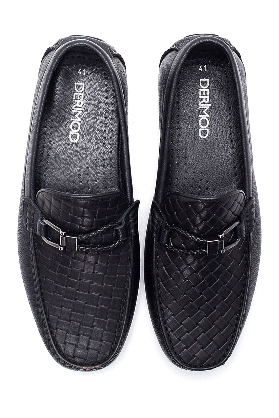 Erkek Deri Baskılı Loafer