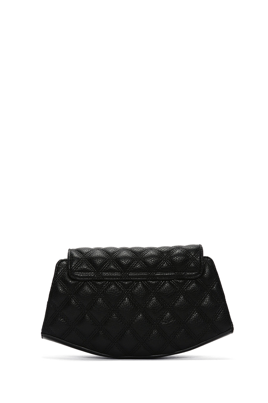 Women's Black Long Strap Quilted Shoulder Bag