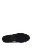 Men's Black Lace-up Leather Sneaker | Derimod