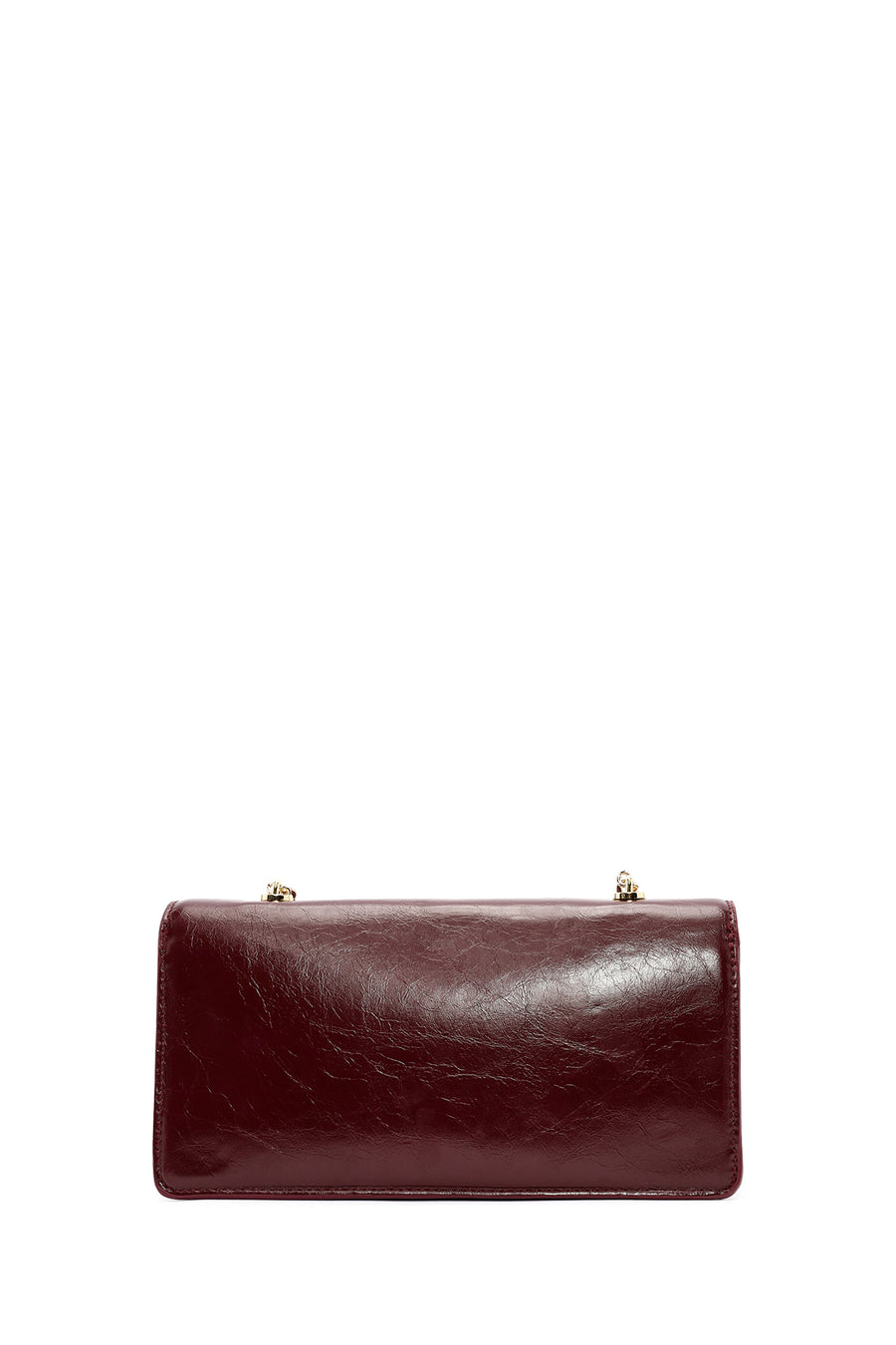 Women's Burgundy Chain Strap Shoulder Bag
