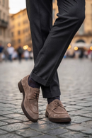 Male Mink Lace-Up Suede Casual Shoes | Derimod