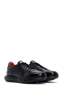 Men's Black Leather Sneaker | Derimod